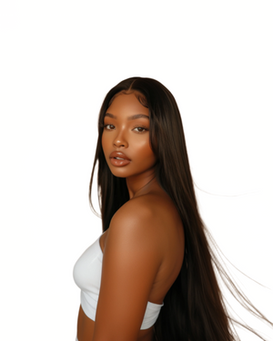 Straight 13x4 200% Density Transparent Frontal Lace Wig