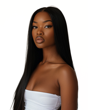 HD Lace 13x4 200% Density  Kinky straight Wig pre plucked pre bleached